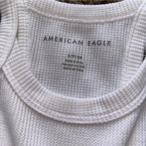 American Eagle Outfitters | White Razorback Tank Top - Picture 3 of 3